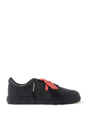 Low-Top Vulcanized Leather Sneakers